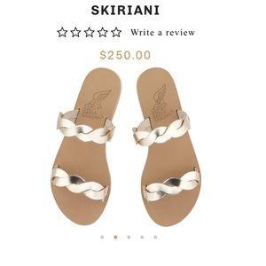 Ancient Greek Sandals Skiriani Slides size 39